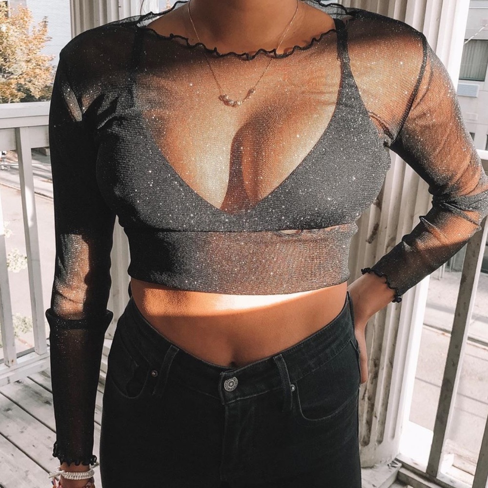 Brandy Melville Sparkly Top